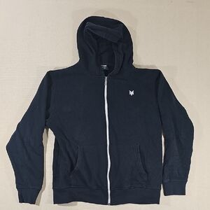 Men's Black Zip-Up Hoodie